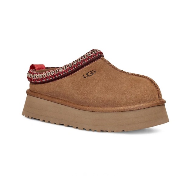 UGG Tazz Suede And Sheepskin Slippers, Chestnut, Size 8- NWT - Picture 9 of 13